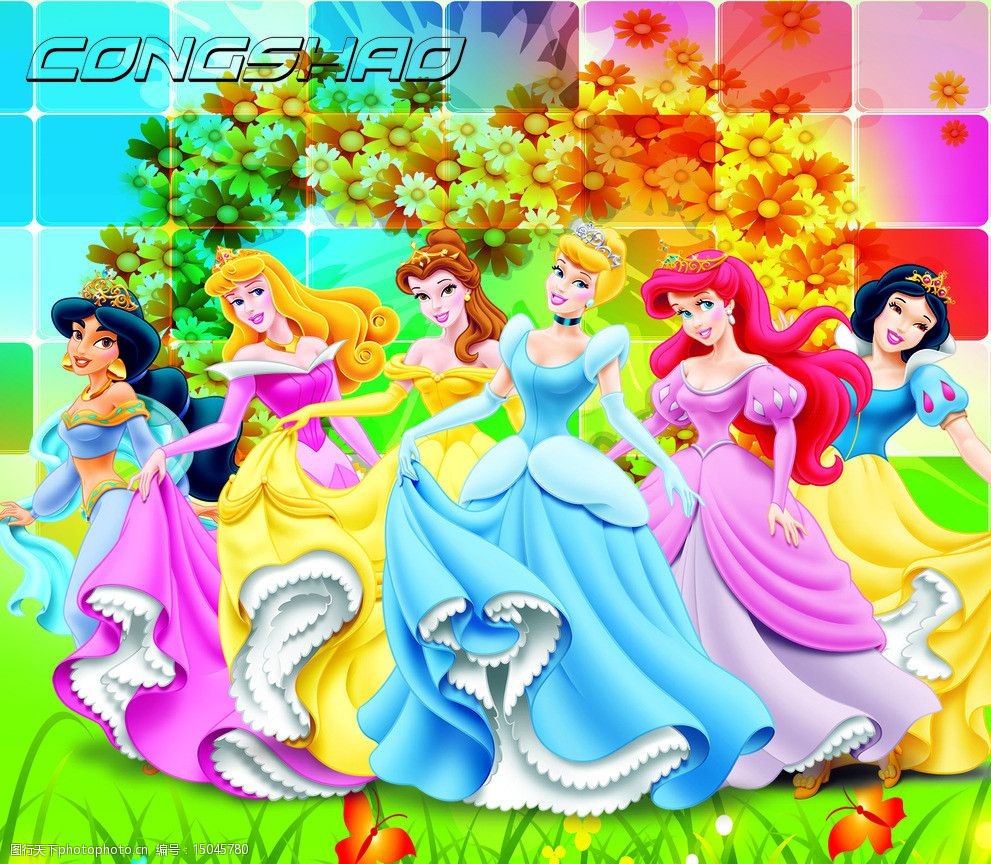 关键词:迪斯尼公主 公主 迪士尼公主 可爱公主 卡通人物 六公主 白雪