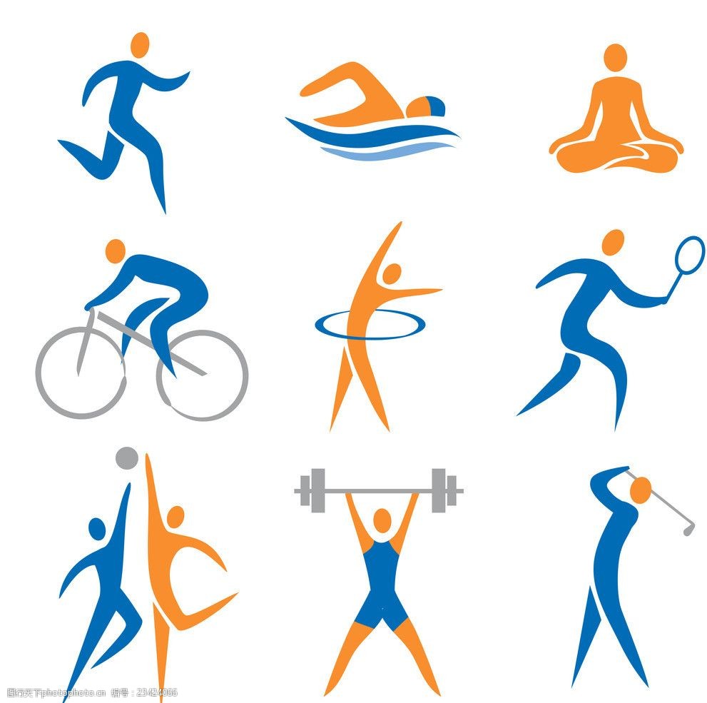 设计图库 标志图标 网页小图标 关键词:体育运动人物图标 抽象人物