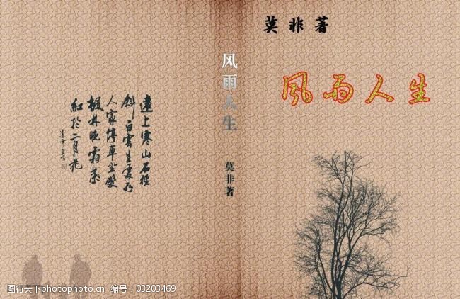 风雨人生自传封面图片