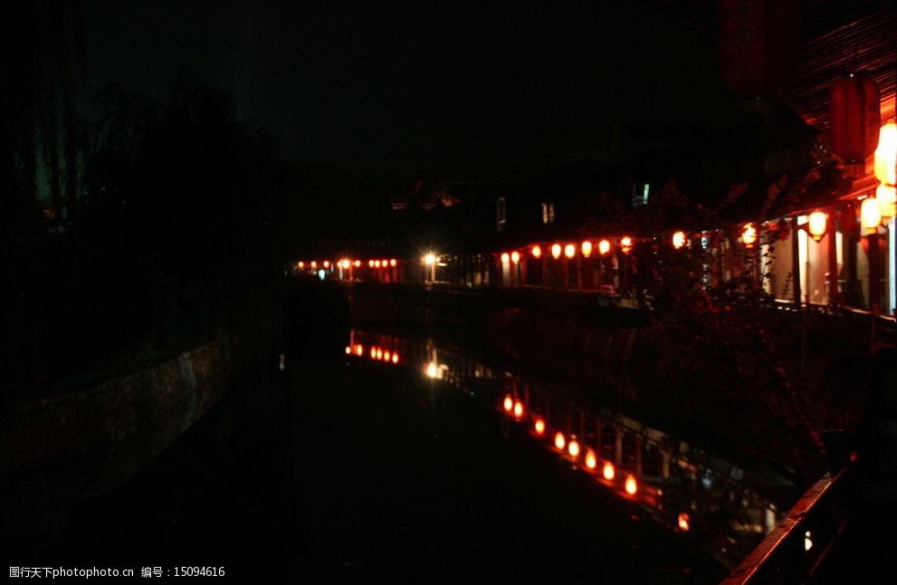 丽水古街夜景图片