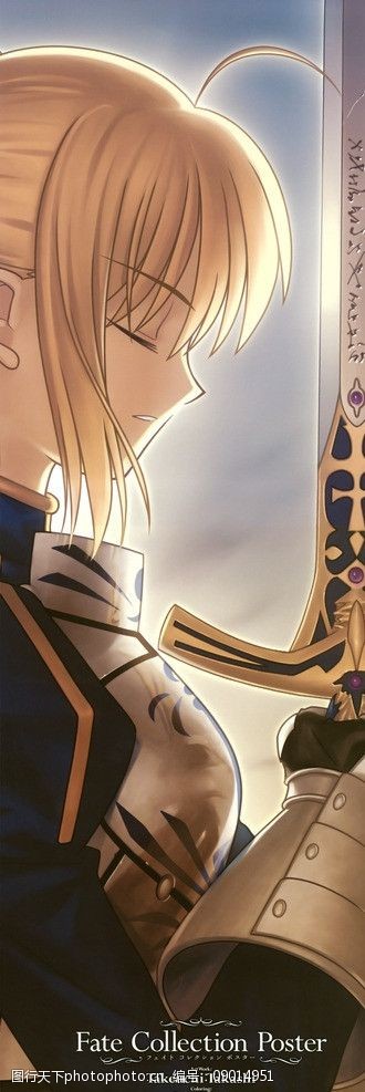 阿尔托莉雅 动漫 型月 fate saber 亚瑟王 誓约胜利之剑 动漫人物