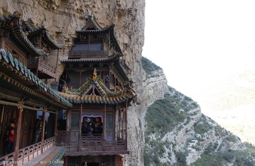 山西大同悬空寺图片