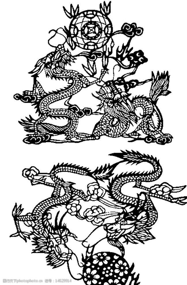 中国龙凤图案图片