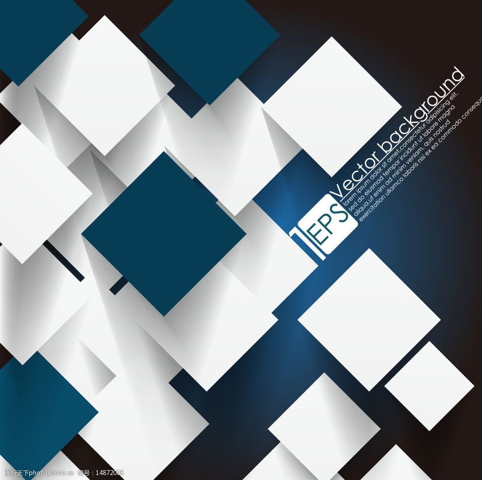 蓝色方格艺术拼贴图片