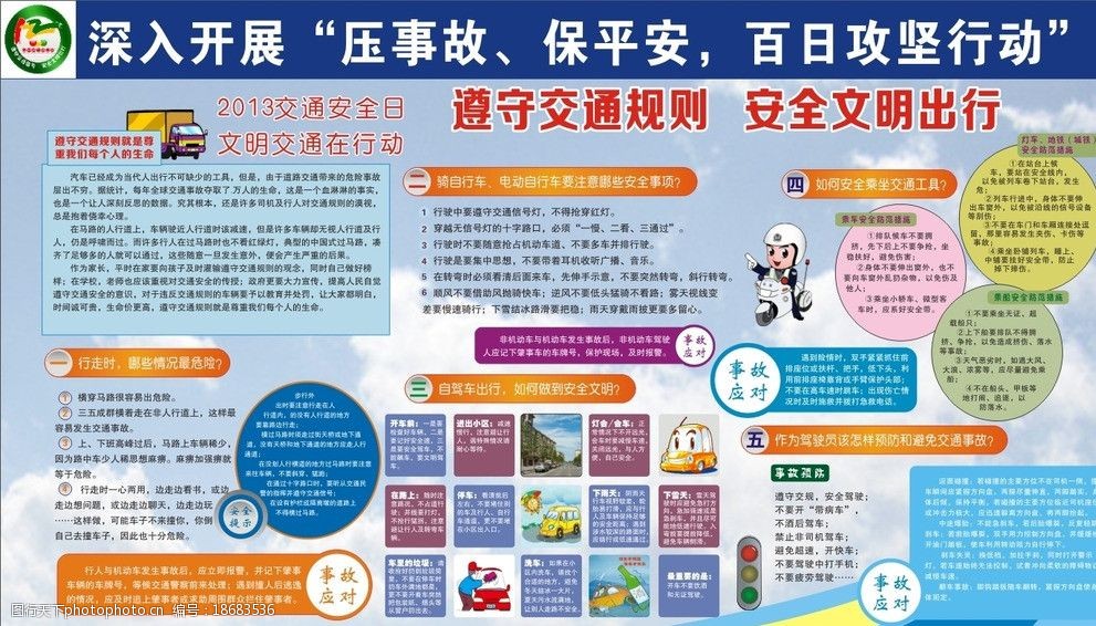 交通安全展板图片