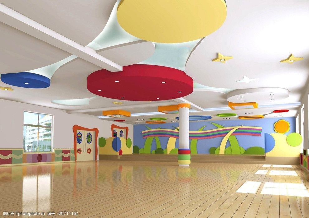 关键词:幼儿园效果图 幼儿园 室内设计 儿童 大厅 彩色 环境设计 设计