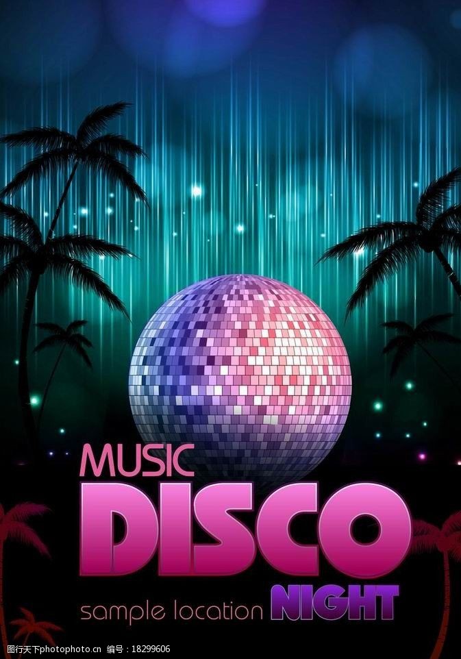 迪斯科音乐背景图片