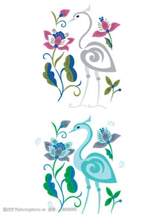 关键词:简笔画丹顶鹤 丹顶鹤 简笔画 暖色调 冷色调 花 背景素材 矢量