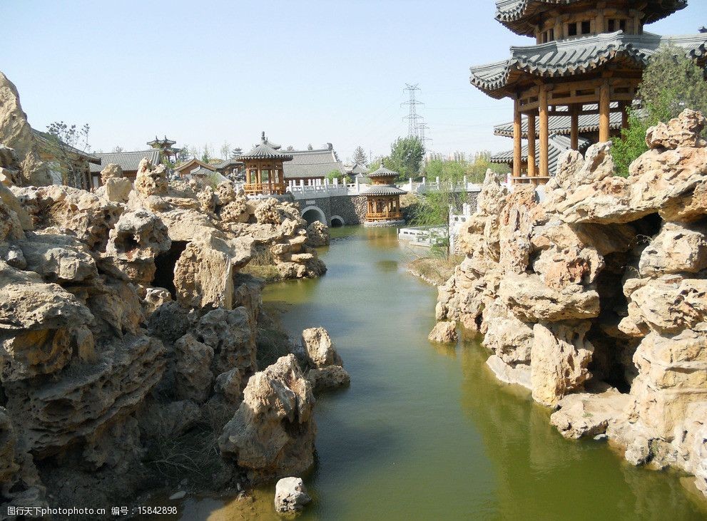 关键词:假山 溪水 塔 水面 水沟 假山图片下载 凉亭 山水风景 自然