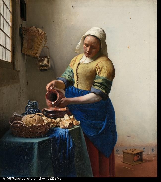 johannesvermeer02大师画家超高清人物油画肖像油画宫廷油画装饰画