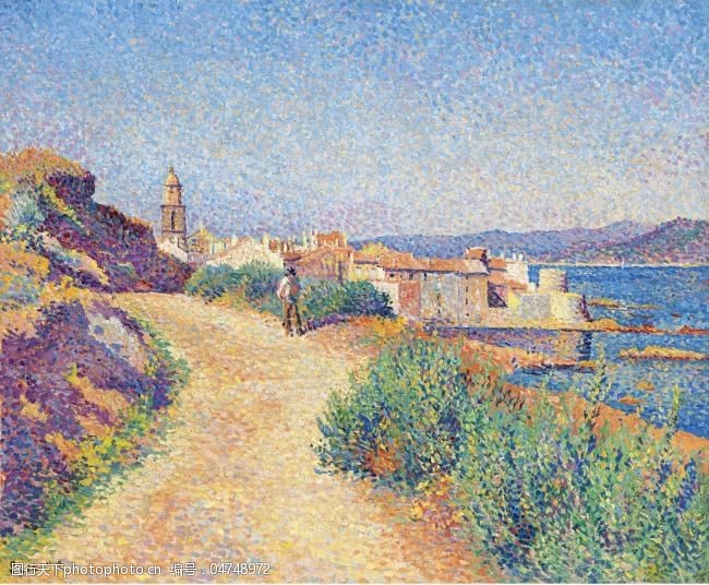 maximilienluce-saint-tropez,1892大师画家风景画静物油画建筑油画