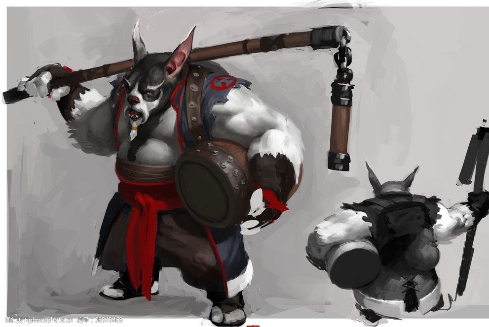 关键词:dota2桌面壁纸 熊猫酒仙 水墨风格 桌面 壁纸 dota2 动漫人物