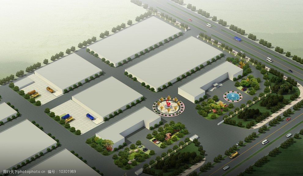关键词:景观鸟瞰图 雕塑 树木 喷泉 绿化 鸟瞰图 景观设计 环境设计