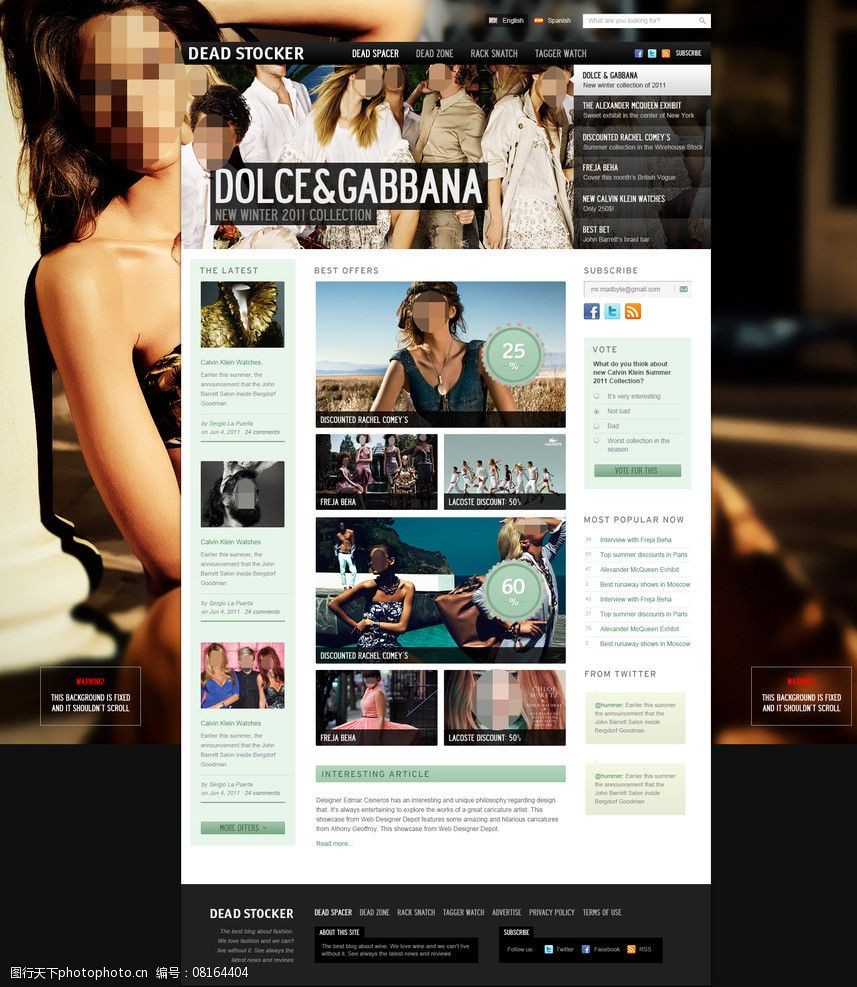 英文客户端网页设计图片