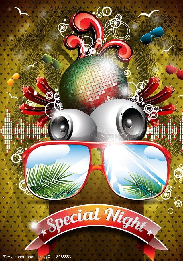 迪斯科音乐背景图片