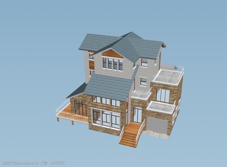 关键词:独栋别墅3d模型 独栋别墅 室外建筑        模型 欧式 现代