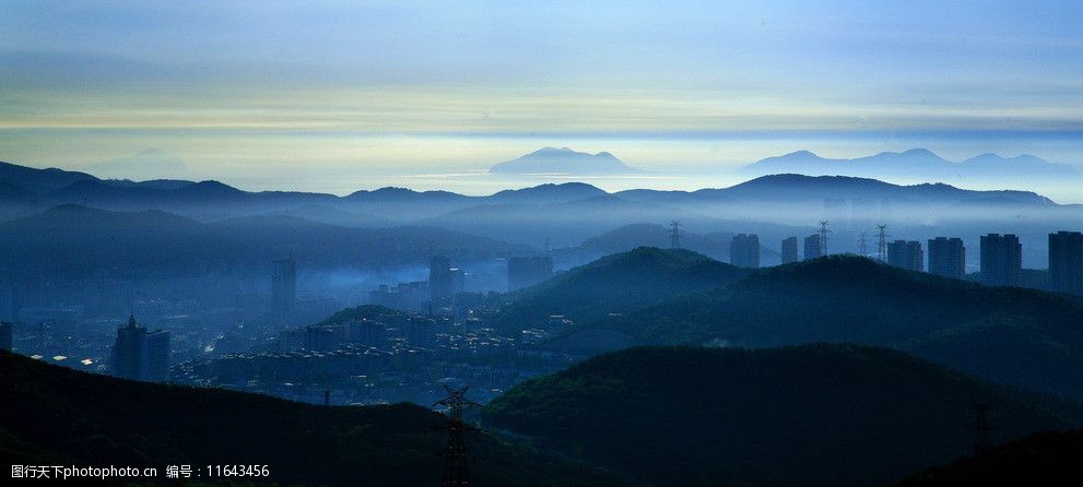 辽宁大连清晨风景图片