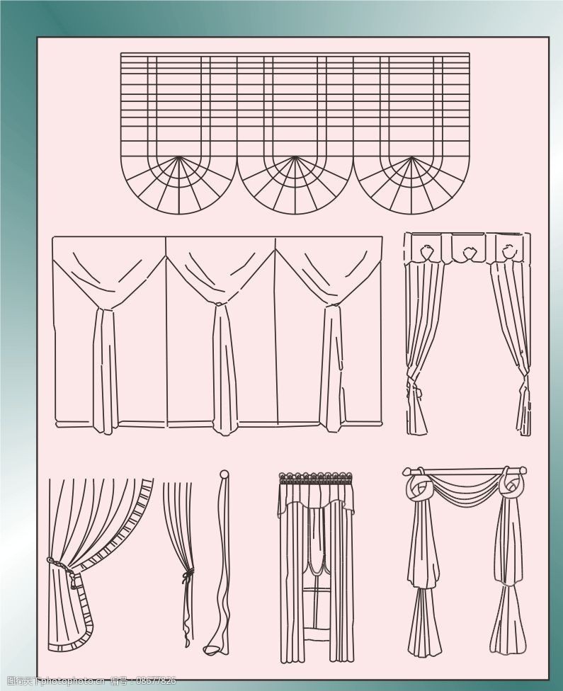 窗帘立面图片