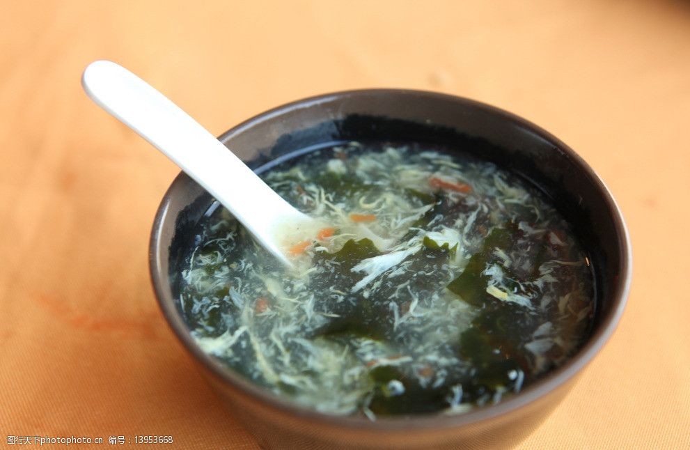 海带鸡蛋汤图片