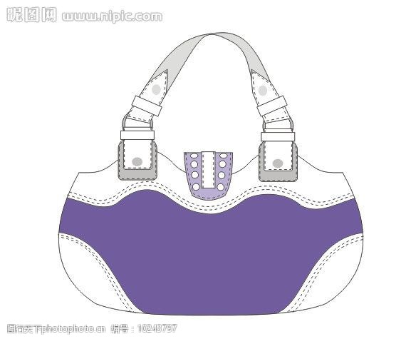 关键词:女式手提包款式效果图 女士 紫色 手提包 款式图 包袋设计