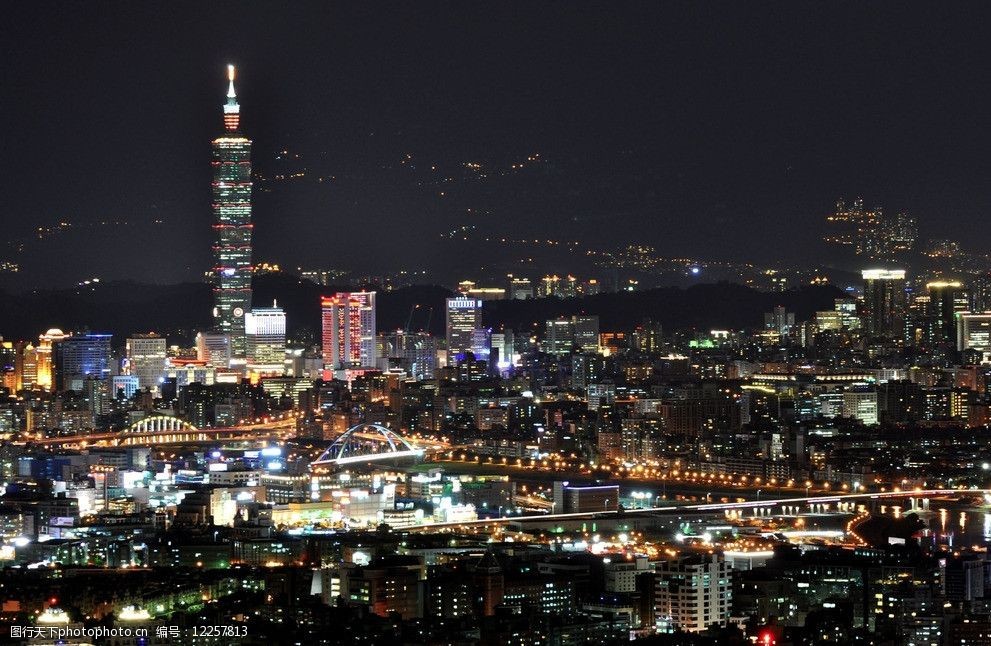 台湾台北夜景图片