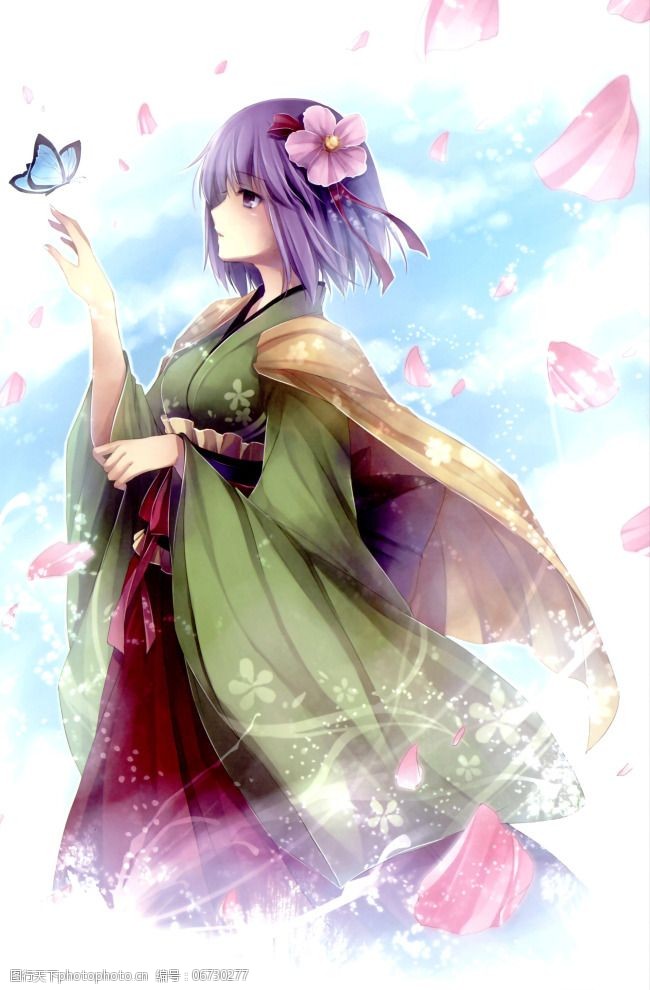 蝴蝶与少女