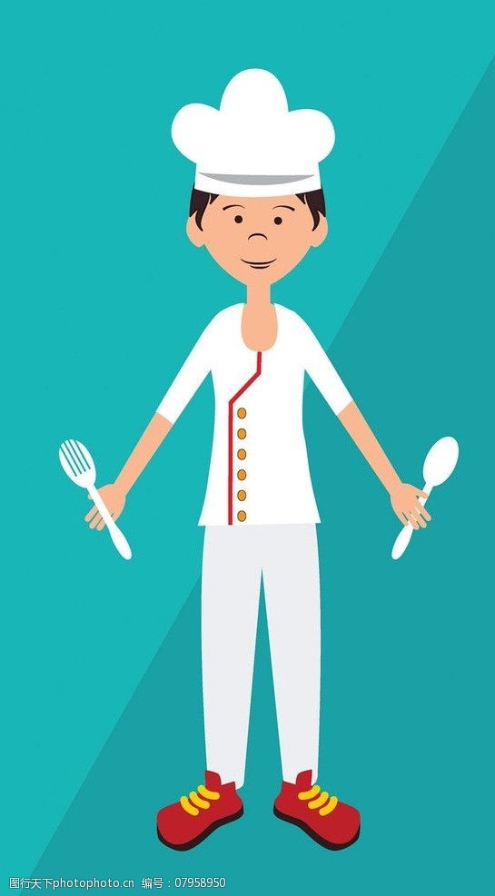 卡通人物厨师图片