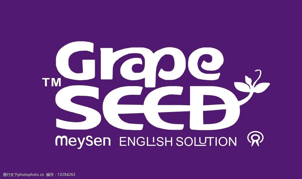 葡萄籽 标志 英语 矢量 紫色 小花滕 企业logo标志 标识标志图标 cdr