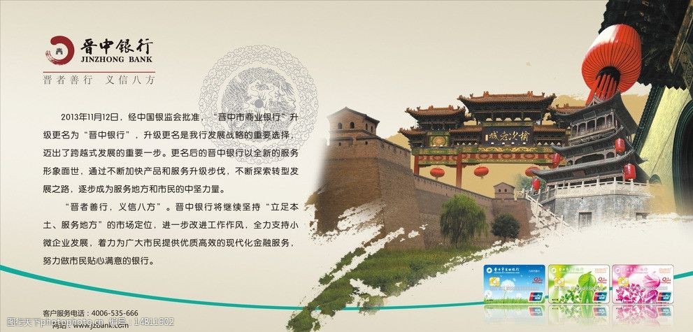 晋中银行展板