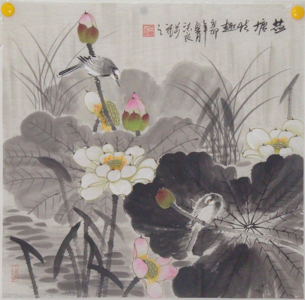 关键词:荷花水墨图免费下载 荷花 题字 尿 家居装饰素材 山水风景画