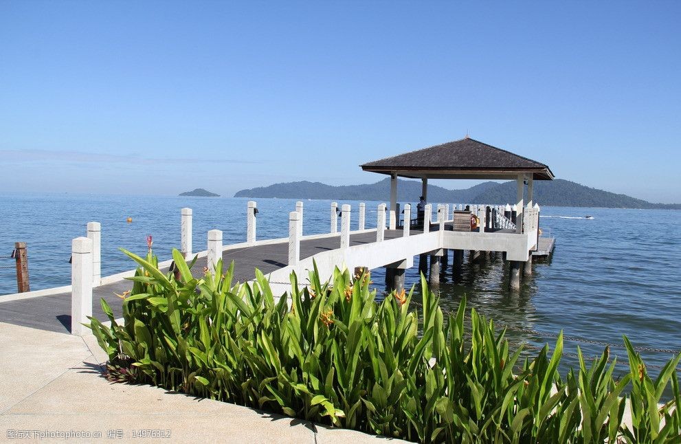 海边度假旅游 海边 旅游 马来沙巴 阳光 椰树 旅游摄影自然风景 自然