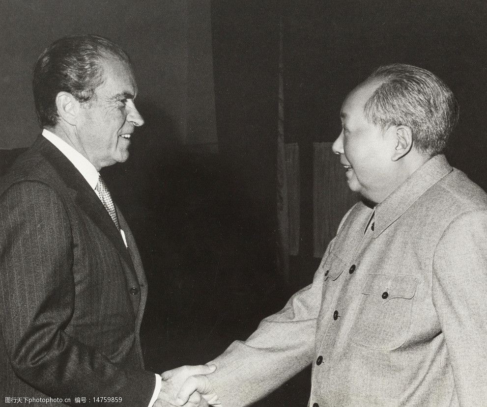 尼克松访问中国图片