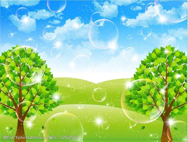 关键词:草地天空大树背景免费下载 草地 大树 卡通背景 蓝天白云 绿色