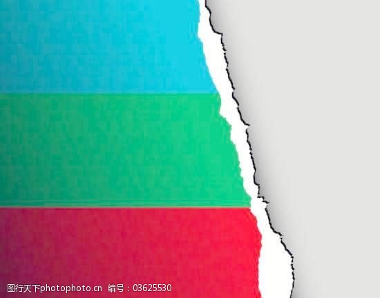 关键词:三色彩条撕纸设计矢量素材免费下载 彩条 痕迹 设计 撕痕 撕裂