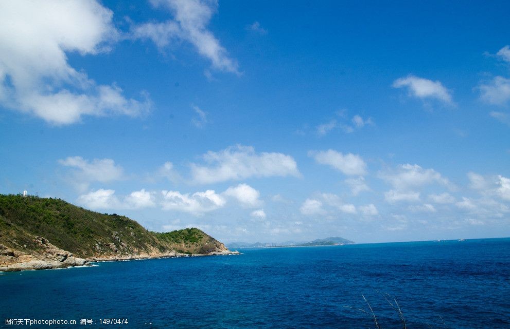 关键词:大海 三亚 海景 云彩 蓝天 白云 海边 西岛 礁石 自然风景