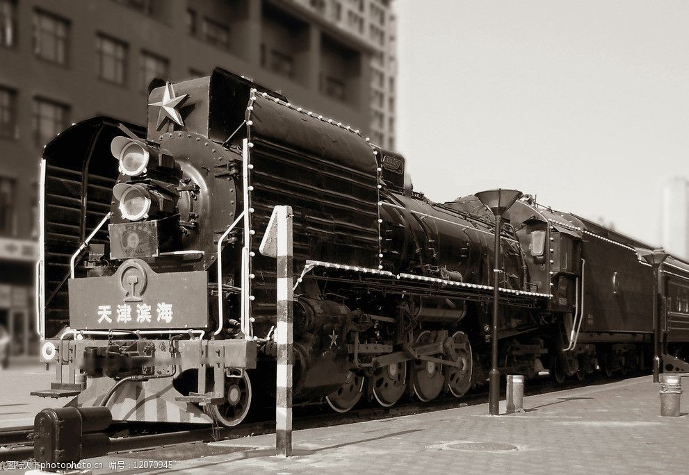 老式蒸汽机车(怀旧情调)图片