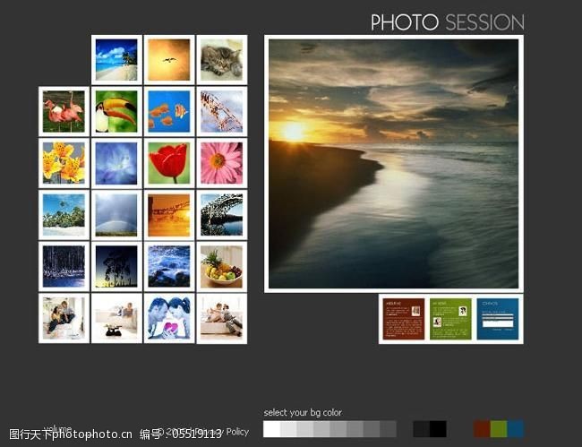 风景画英文网页模板之二