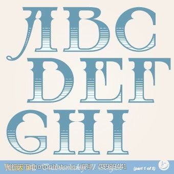 俄语字母与数字矢量02