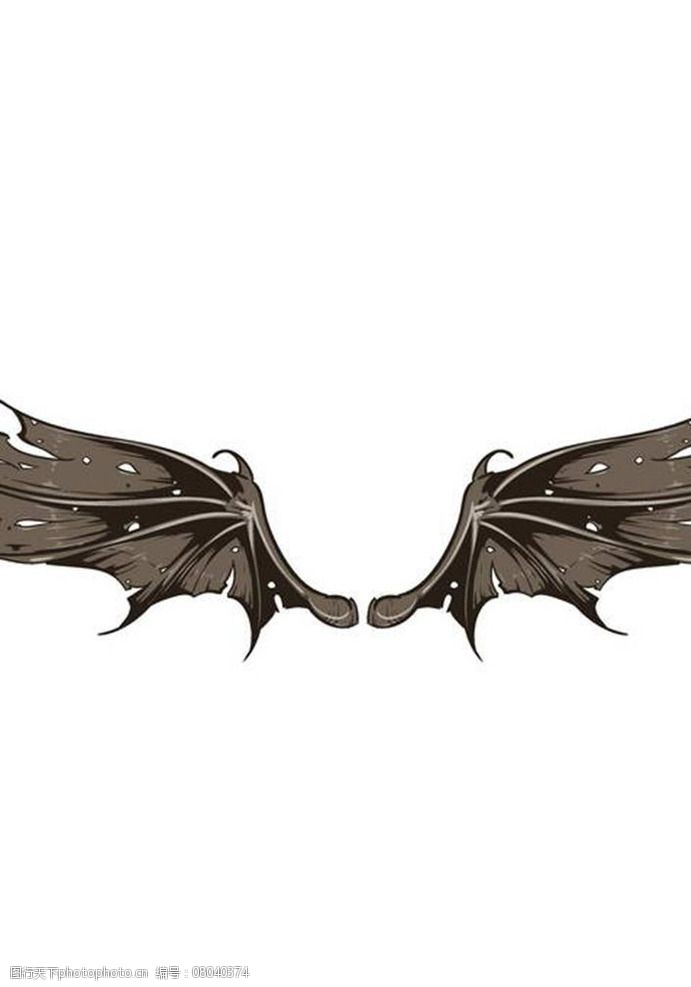 关键词:翅膀图案 翅膀 天使翅膀 恶魔翅膀 wing 纹身图案 t恤图案