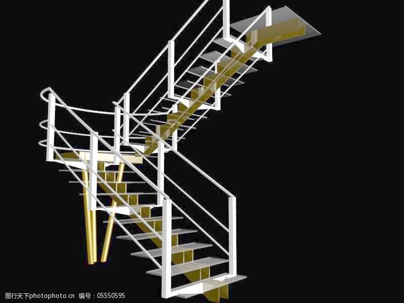 室内设计楼梯3d素材装饰素材13