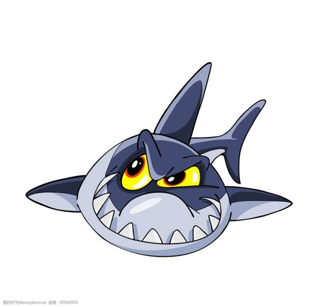 鲨鱼卡通动物图片