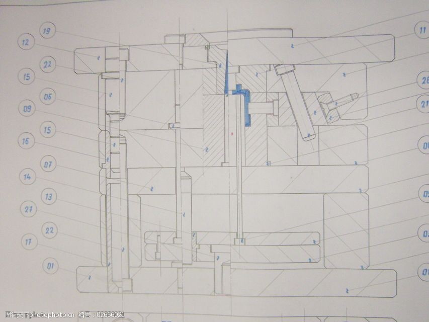 手绘图纸(cad模具设计与模具设计)