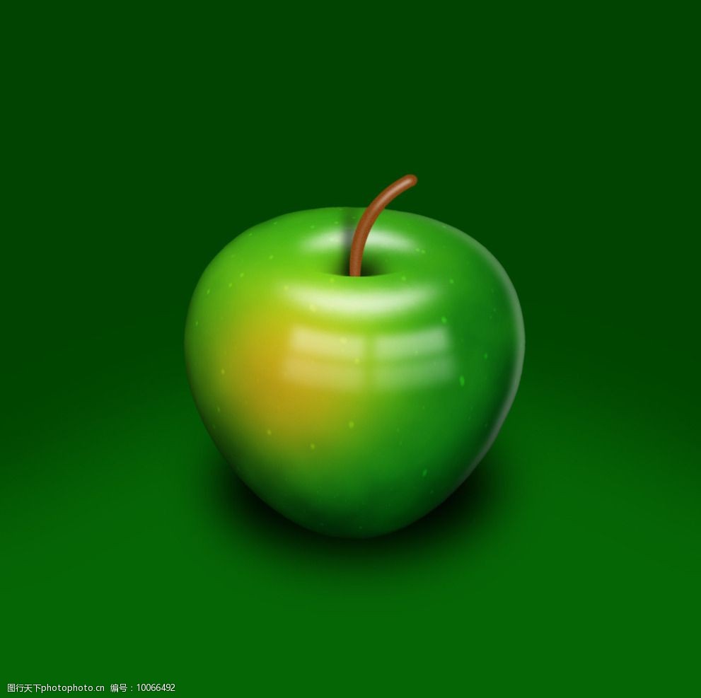 青苹果 ps鼠绘苹果 ps逼真苹果 水果素材 苹果素材 水果 生物世界