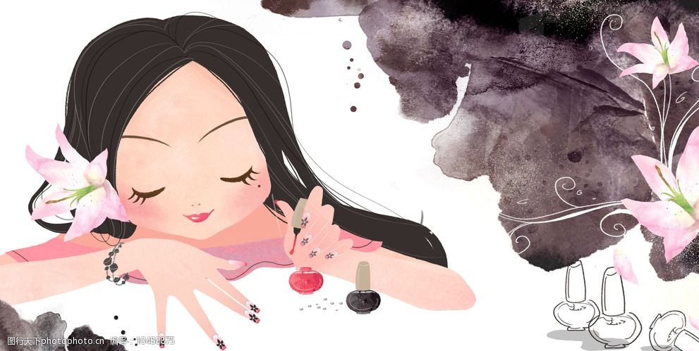 可爱美容女孩图片