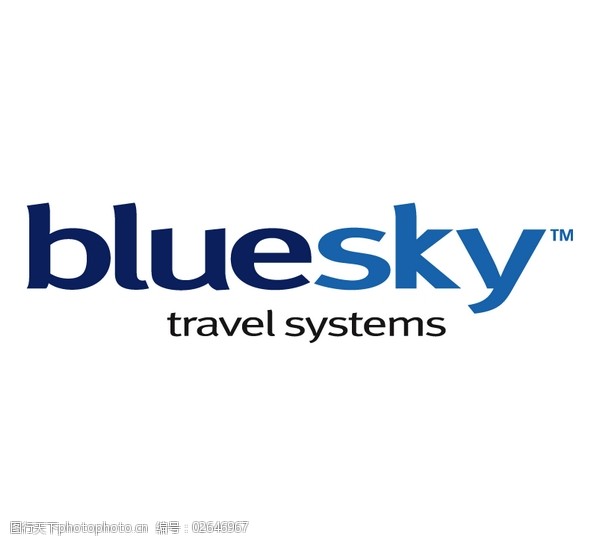 blueskylogo设计欣赏bluesky旅行社logo下载标志设计欣赏