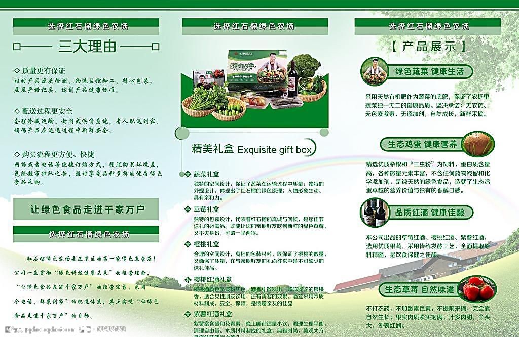 绿色农场宣传页