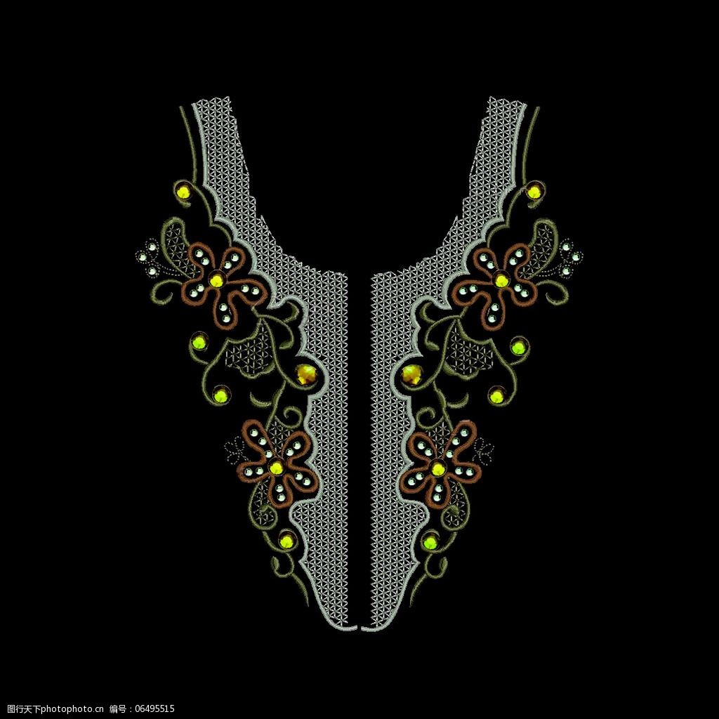 关键词:绣花免费下载 服装图案 免费下载 绣花 领边 面料图库 服装