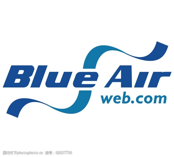 blue_airlogo设计欣赏blue_air民航公司logo下载标志设计欣赏