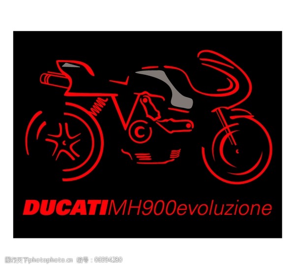 ducati_mh900elogo设计欣赏ducati_mh900e矢量汽车标志下载标志设计