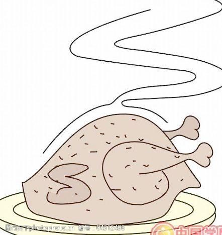 肉类食物卡通漫画
